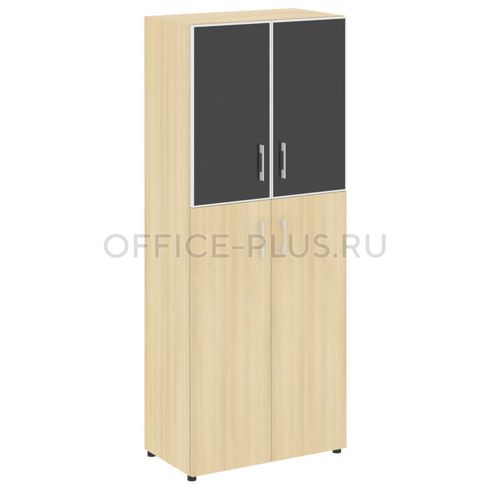 Шкаф высокий Yalta LT.ST-1.7R White/Black