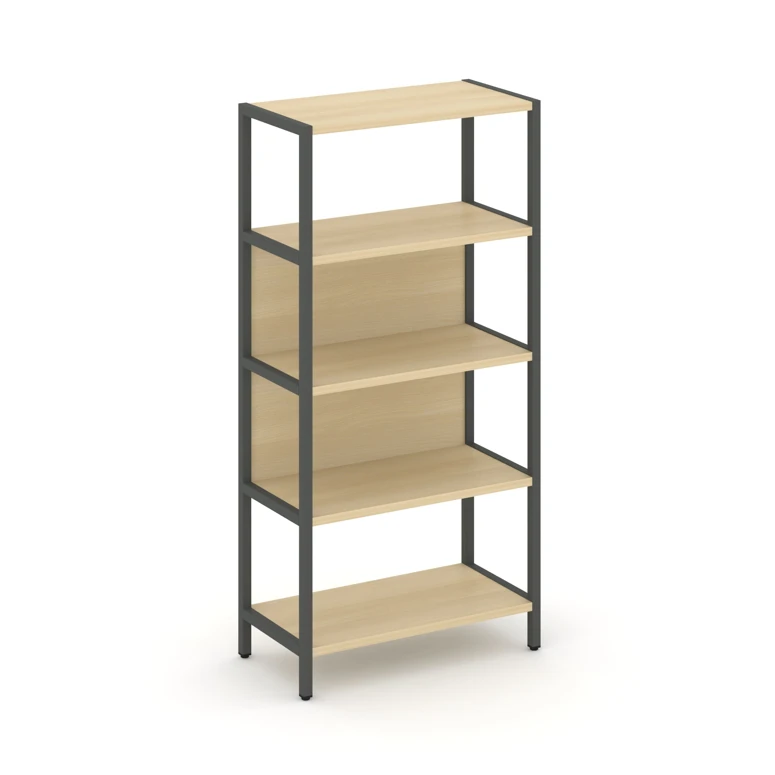 Односекционный стеллаж четырехярусный SHELF SYSTEM (металл антрацит) SN.STM-411