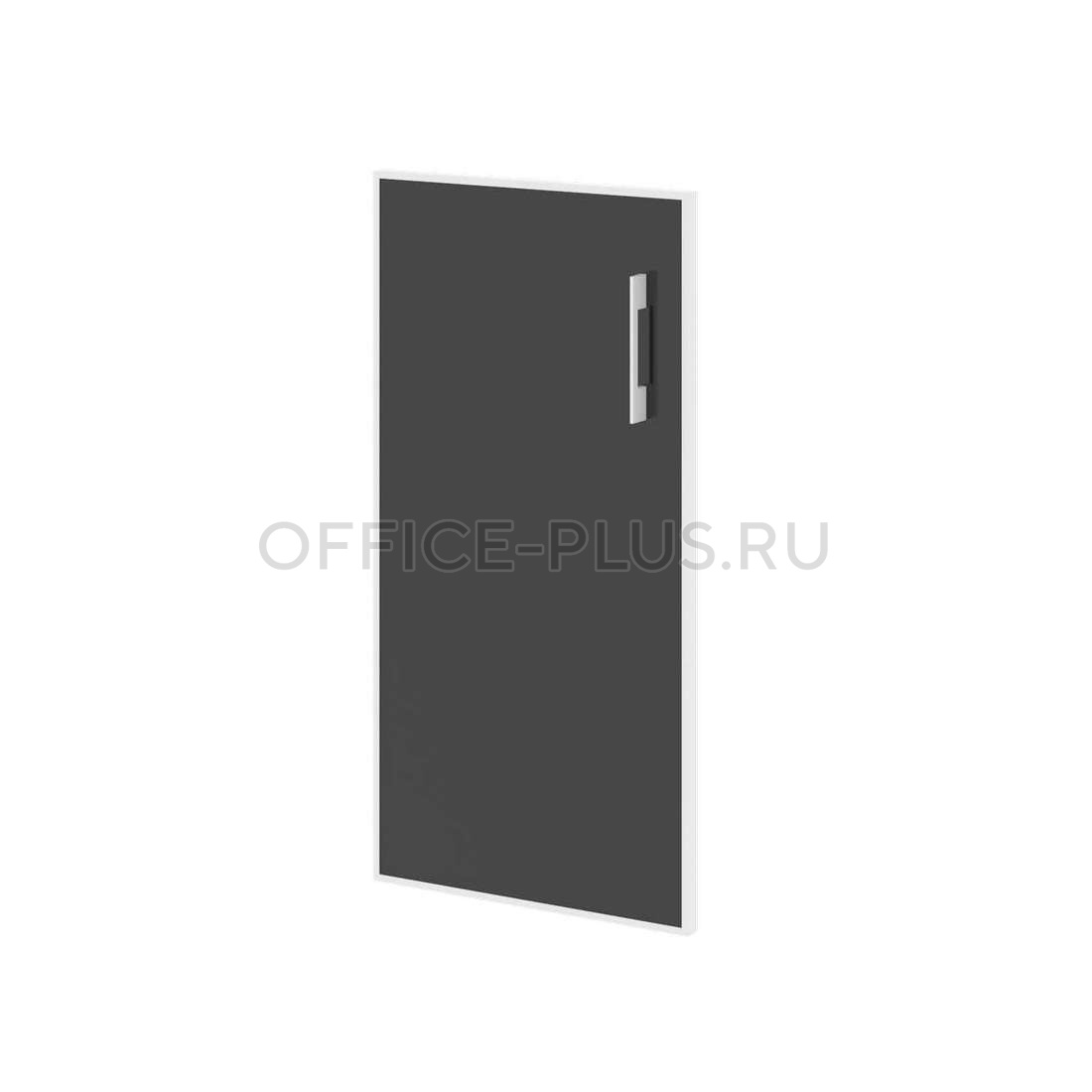 Дверь для шкафа стеклянная Yalta в раме, стекло-лакобель, LT.S3R (L) White/Black