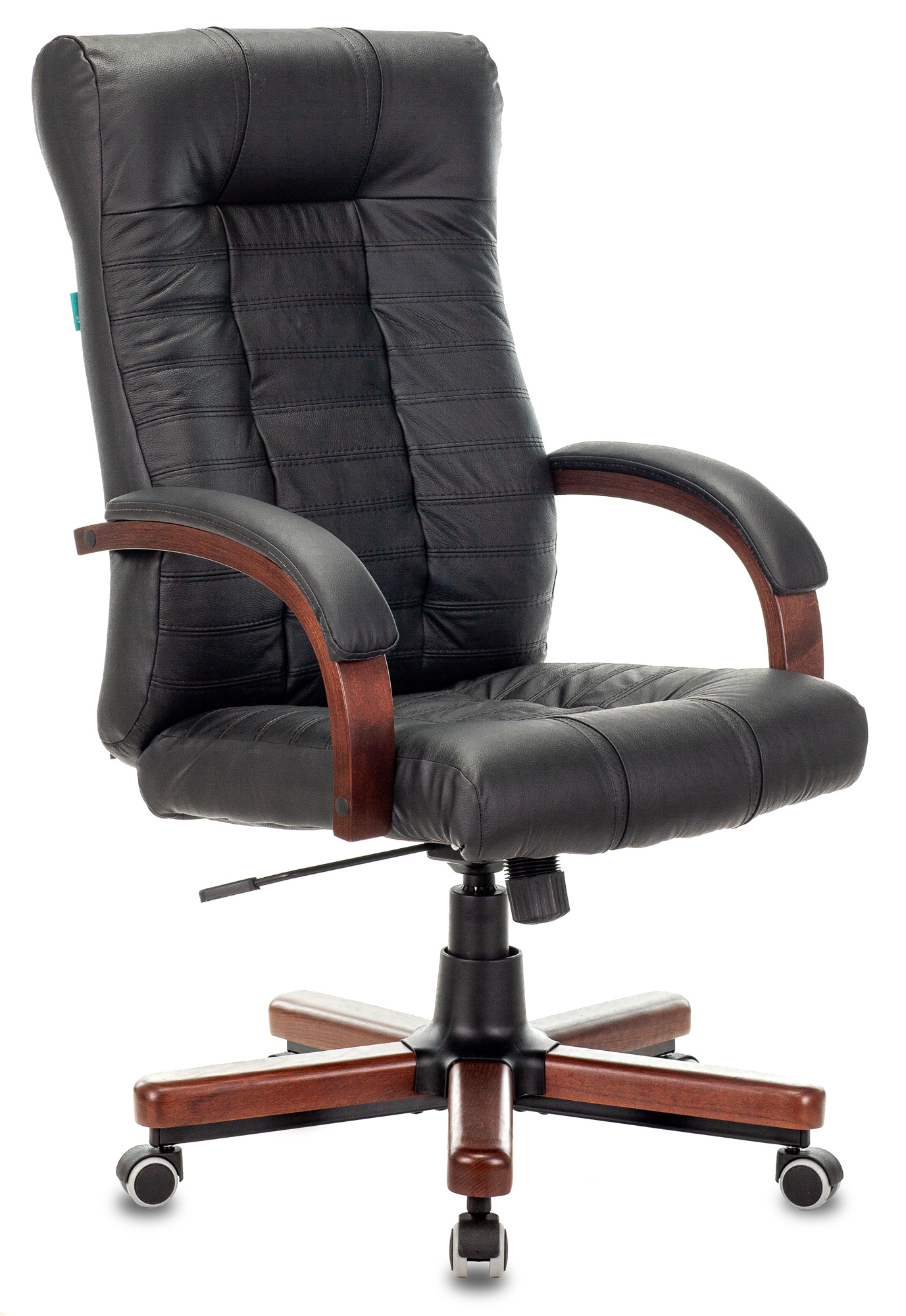 Кресло руководителя Бюрократ KB-10 WALNUT экокожа