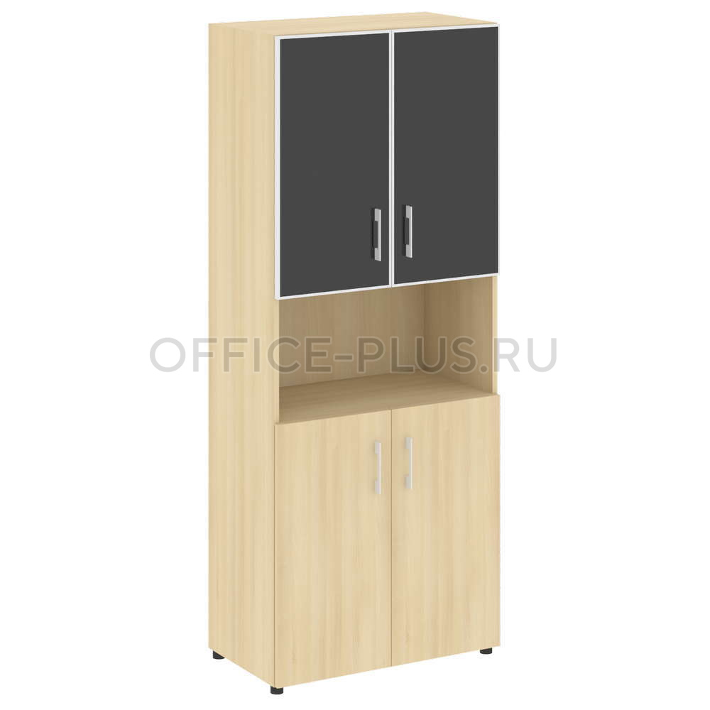 Шкаф высокий Yalta LT.ST-1.4 R White/Black
