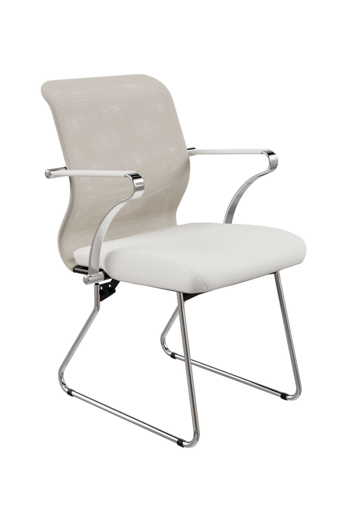 Кресло METTA ErgoLife S 8 M4-9K - Сетка(X2)+ЭкоКожа(Экстра) хром