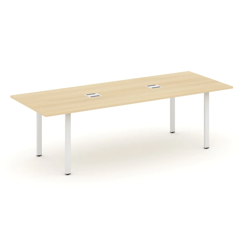 Стол для переговоров на металлокаркасе (П-60x30 белый) Style Project Direct SN-6P.SPRG-258