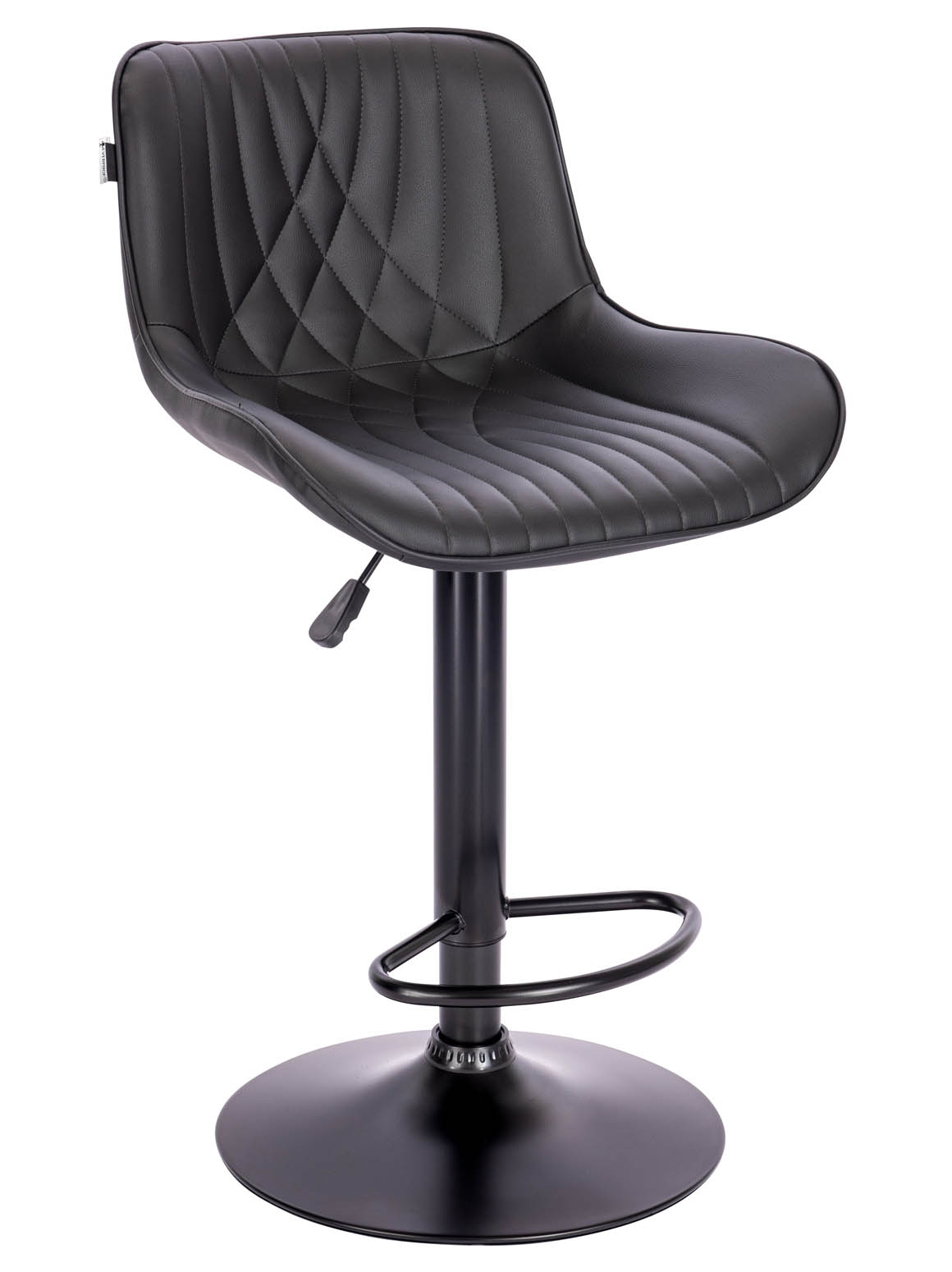 Стул барный Everprof Grace Black экокожа