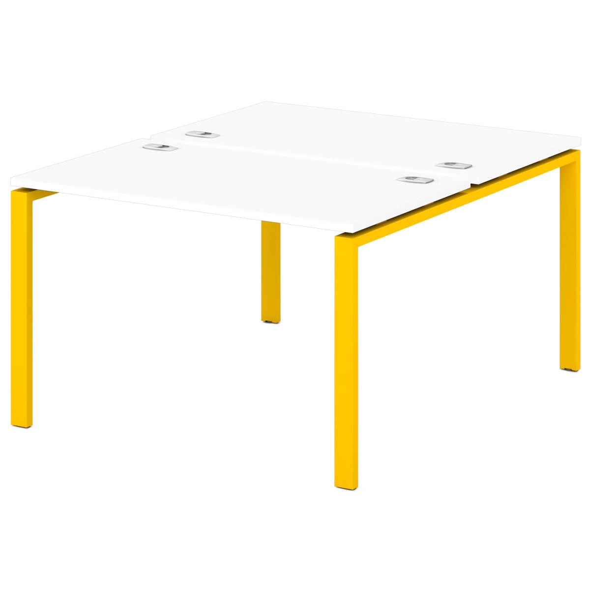 Рабочая станция 2 места Sentida Color на металлокаркасе S-41
