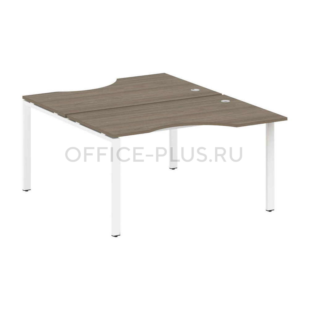 Рабочая станция 2 места Metal System Style на металлокаркасе БП.РАС-СА-2.2