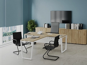 Кабинет руководителя STYLE PROJECT DIRECT (металл белый)