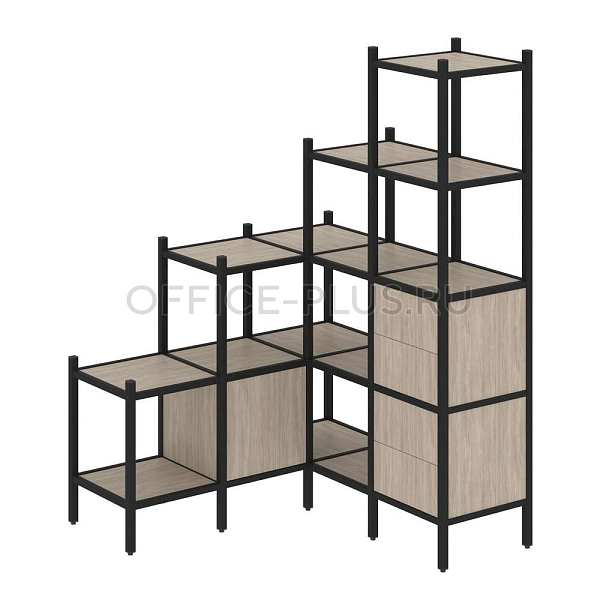 Офисная мебель Loft, комплект стеллажа наборного VR.L-40