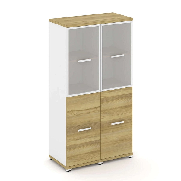 Шкаф средний две узкие секции, 4 ниши. Concept CN.STU-422 RM B/W