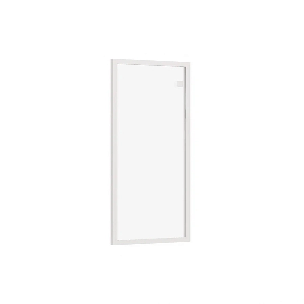 Дверь для шкафа низкая стеклянная (ал. рама) Rio Base R-03.1