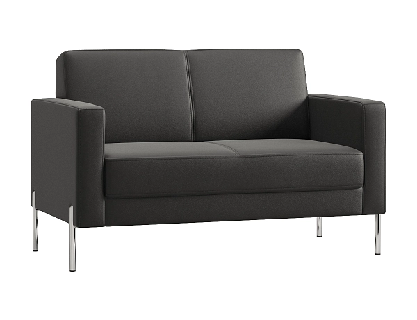 Двухместный диван Helmut HL-02 экокожа черная